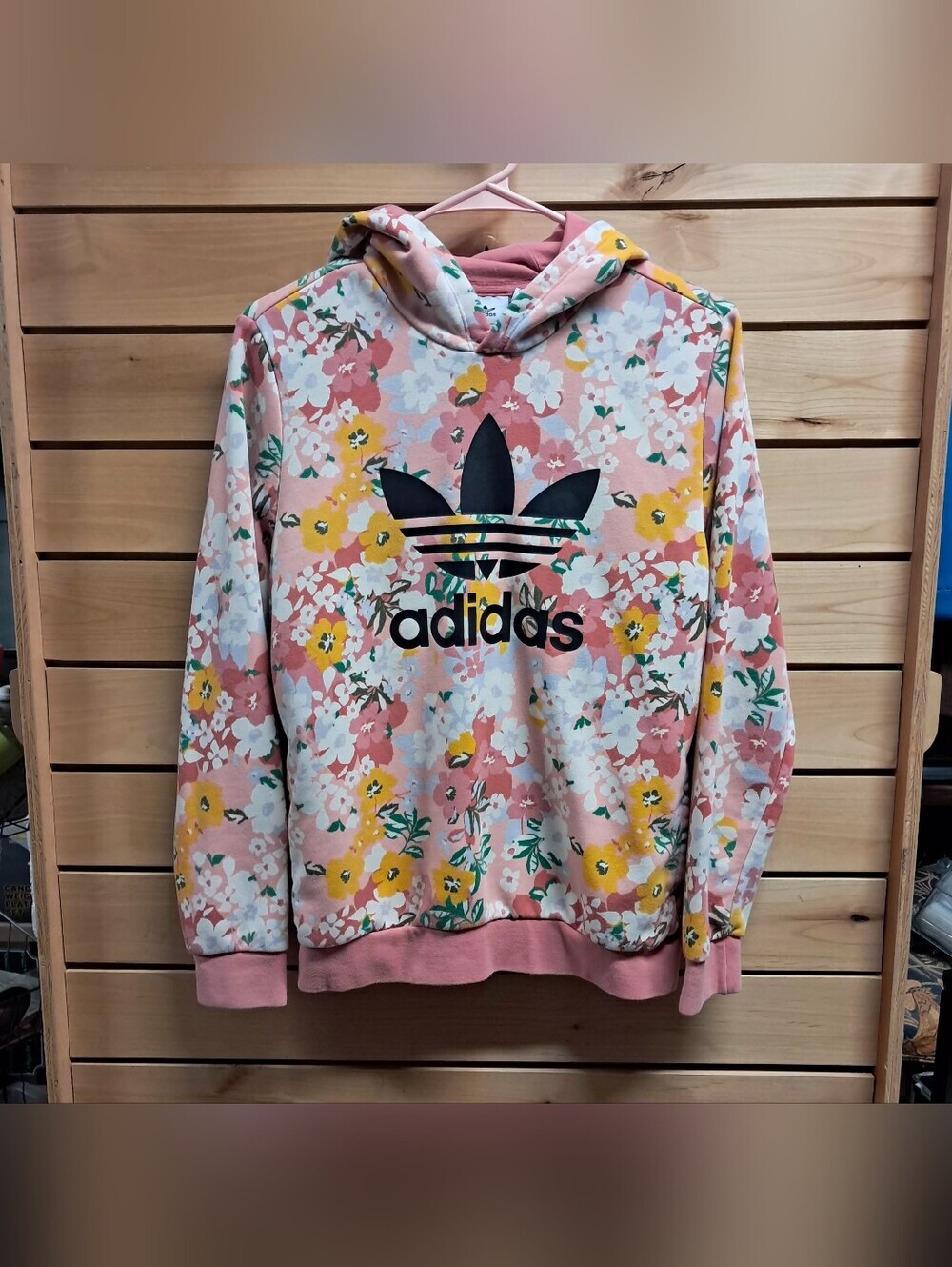 Adidas "Her Studio London" Floral Hoodie Youth Size L